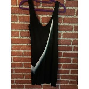 Black Dress with Fringe